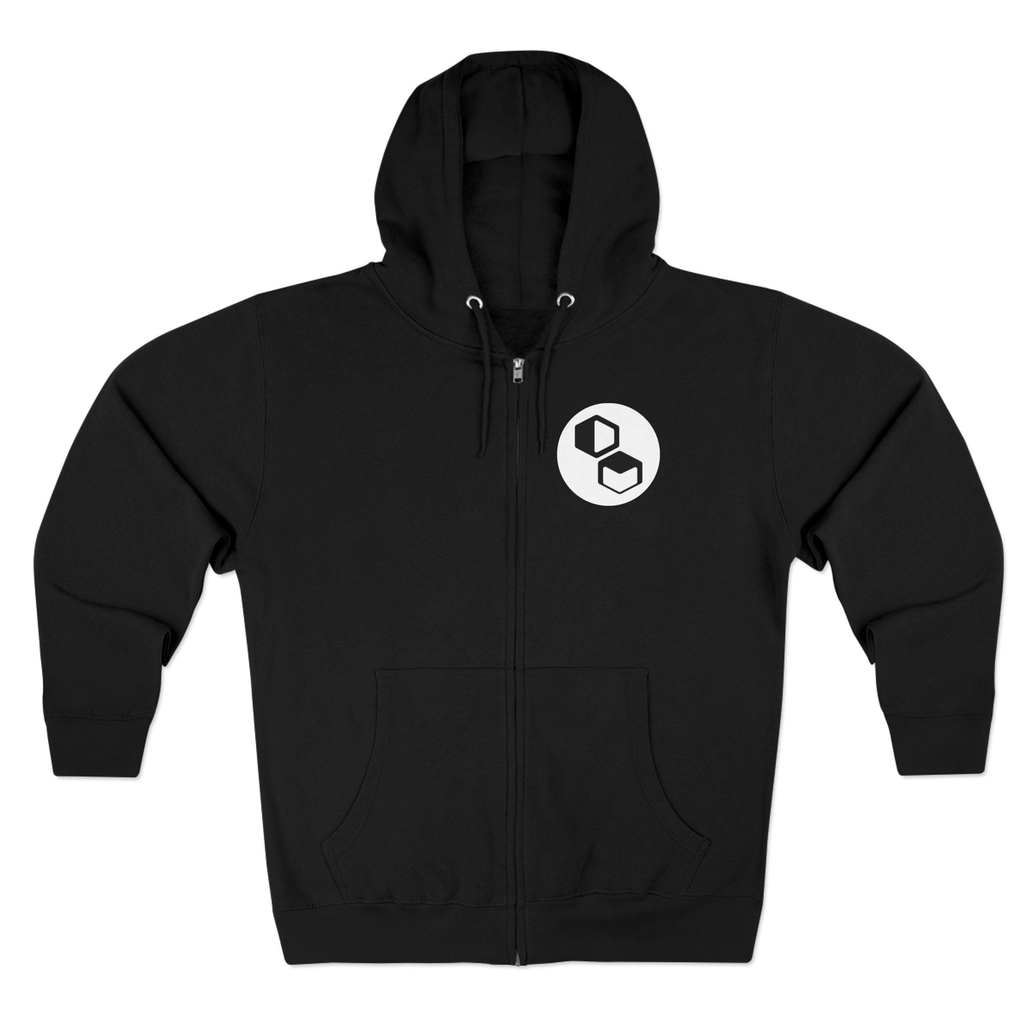 DM Spot Zip Hoodie Black