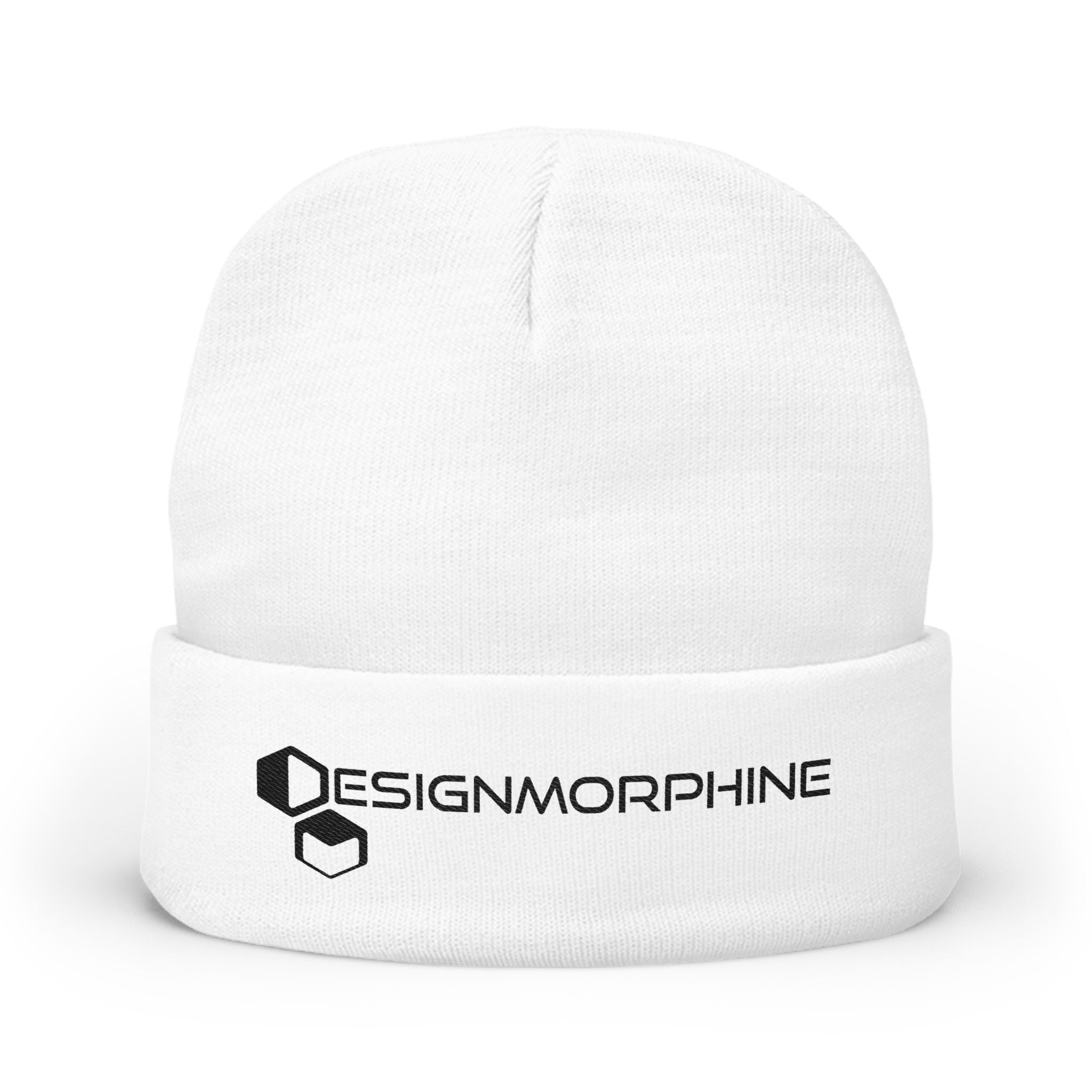 DM Text Beanie White