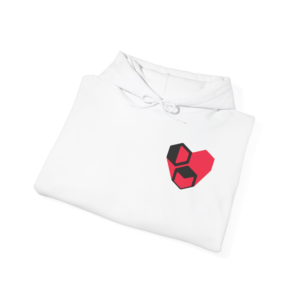 DM Heart Hoodie White