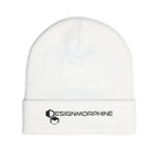 DM Text Beanie White