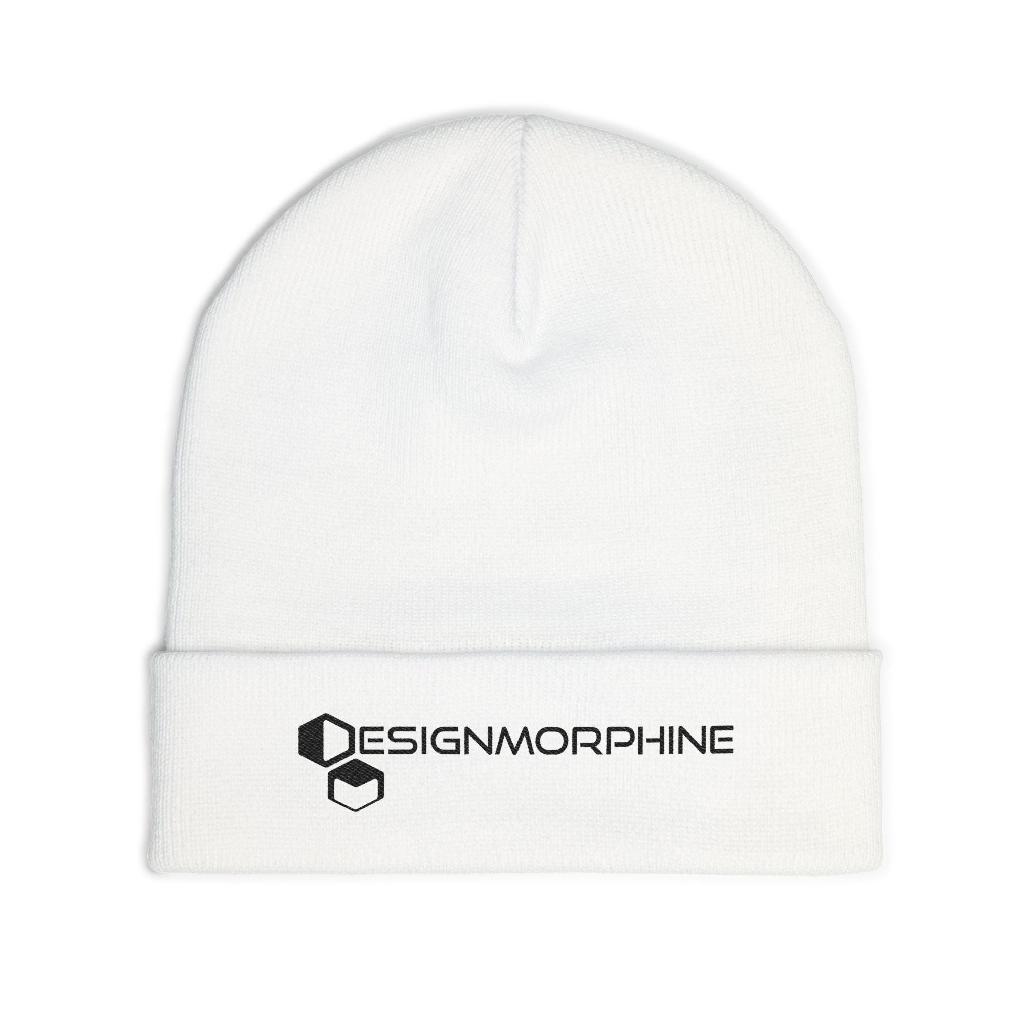 DM Text Beanie White