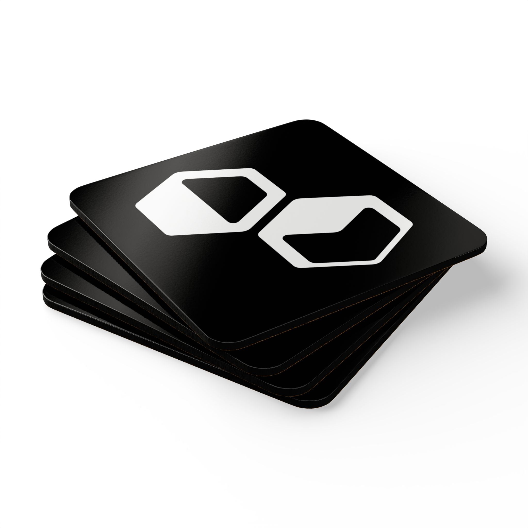 DM Icon Coasters Black