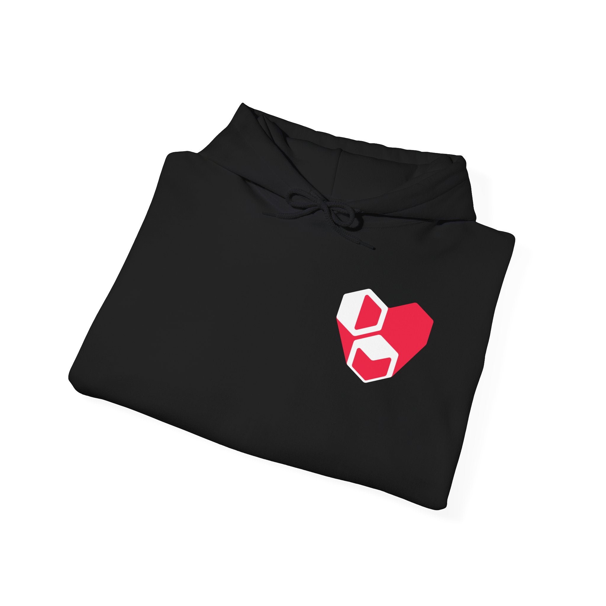 DM Heart Hoodie Black