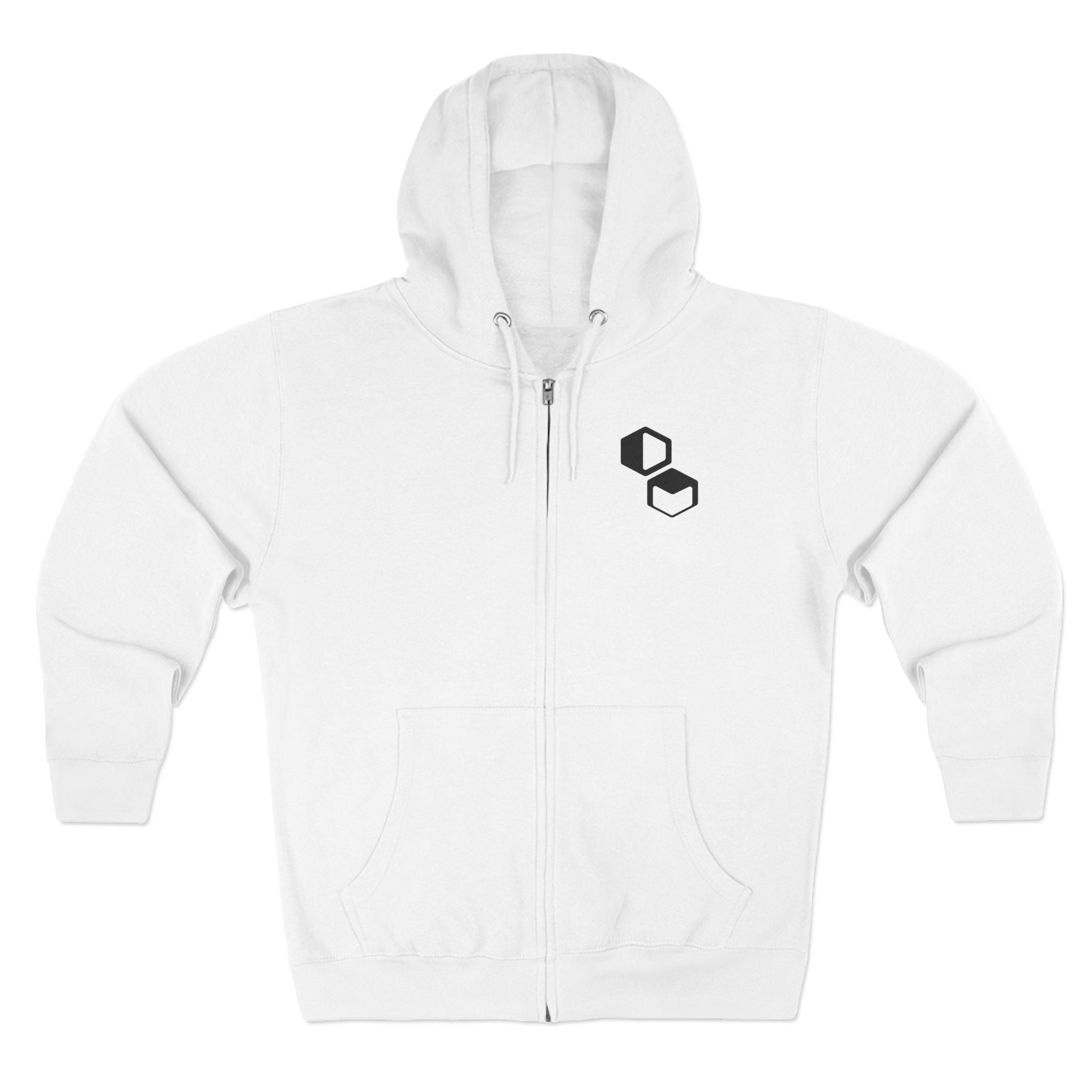 DM Icon Zip Hoodie White