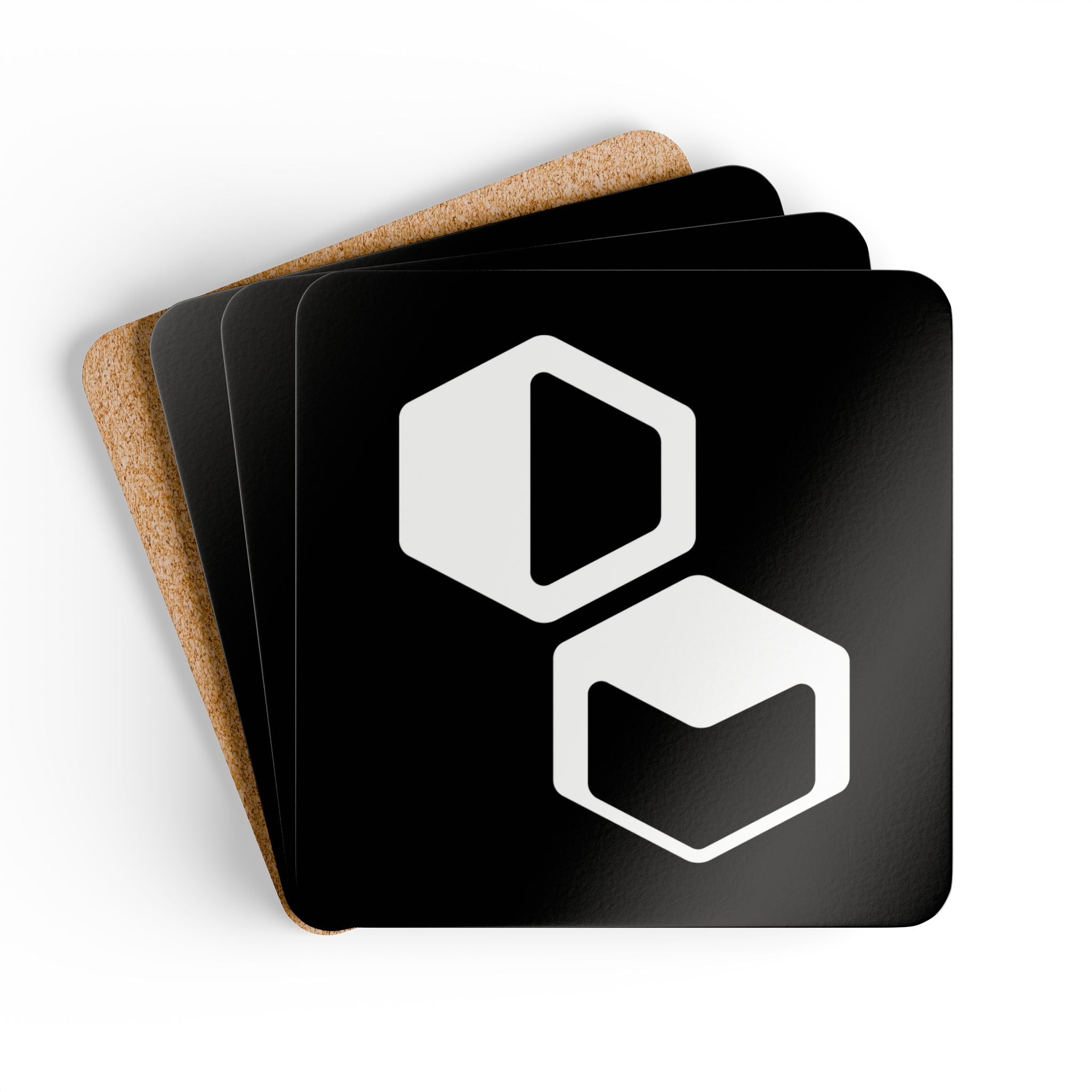 DM Icon Coasters Black