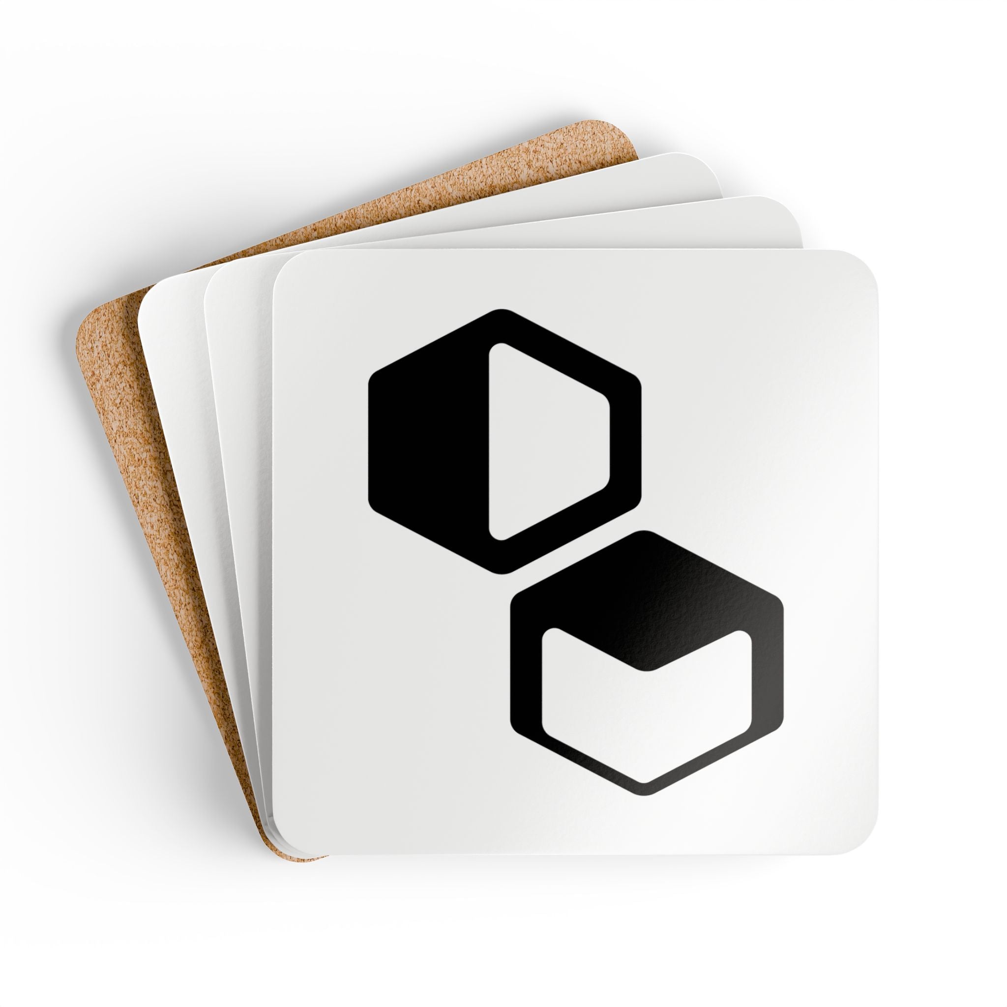 DM Icon Coasters White