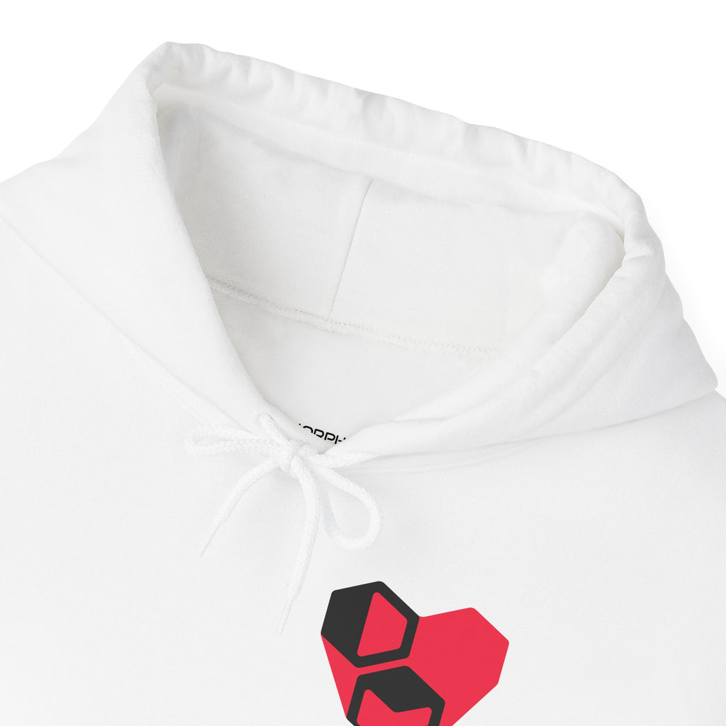 DM Heart Hoodie White