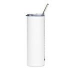 DM Text Tumbler White