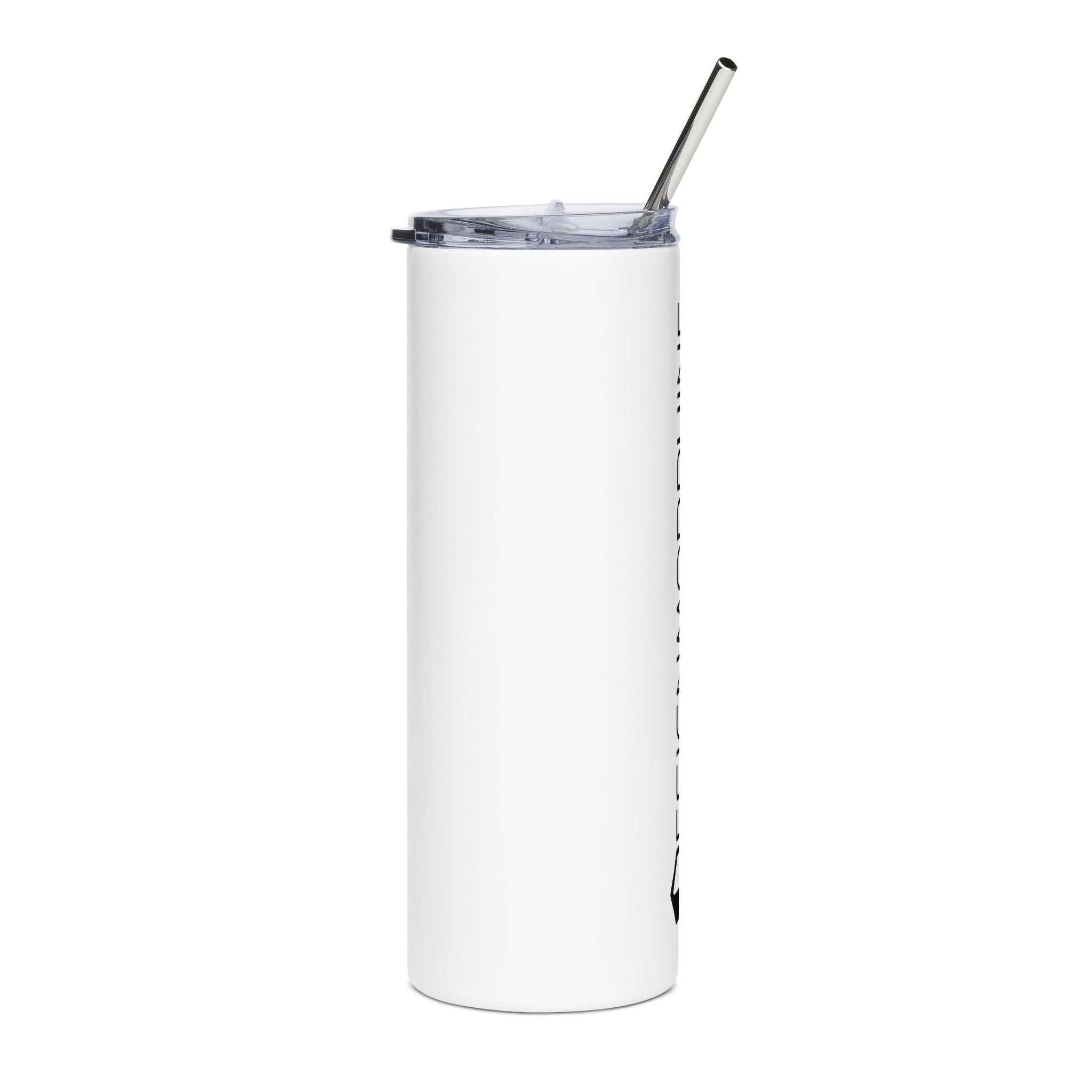 DM Text Tumbler White
