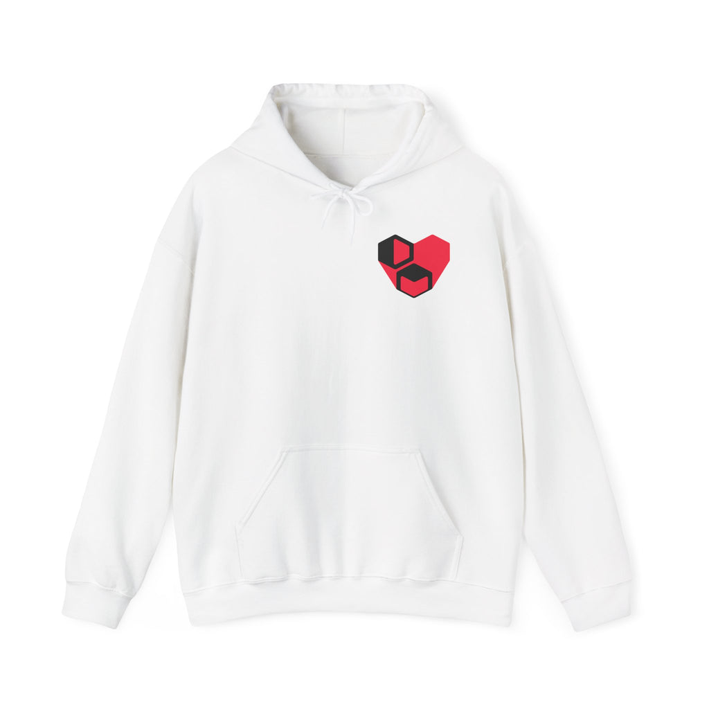 DM Heart Hoodie White