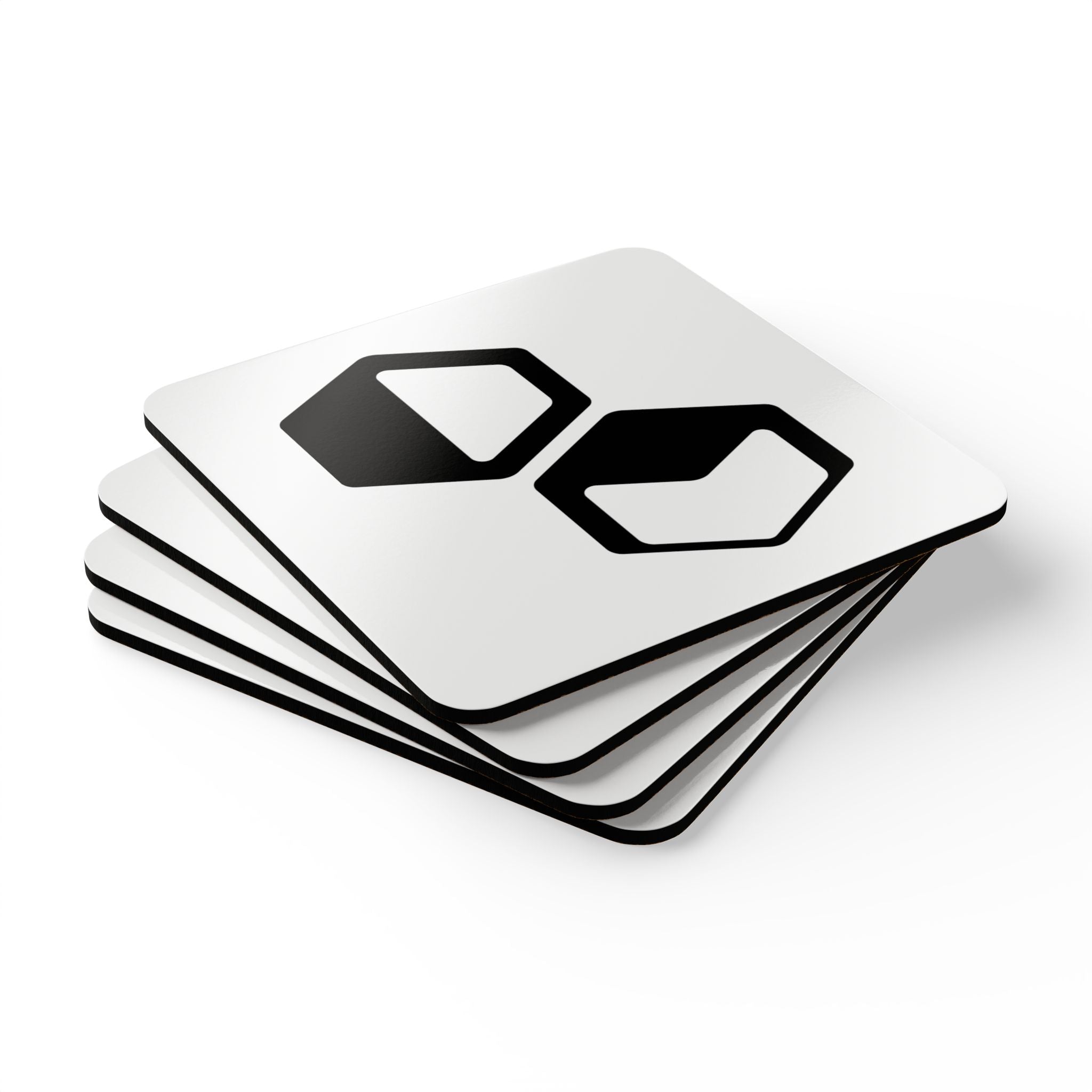 DM Icon Coasters White