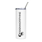 DM Text Tumbler White
